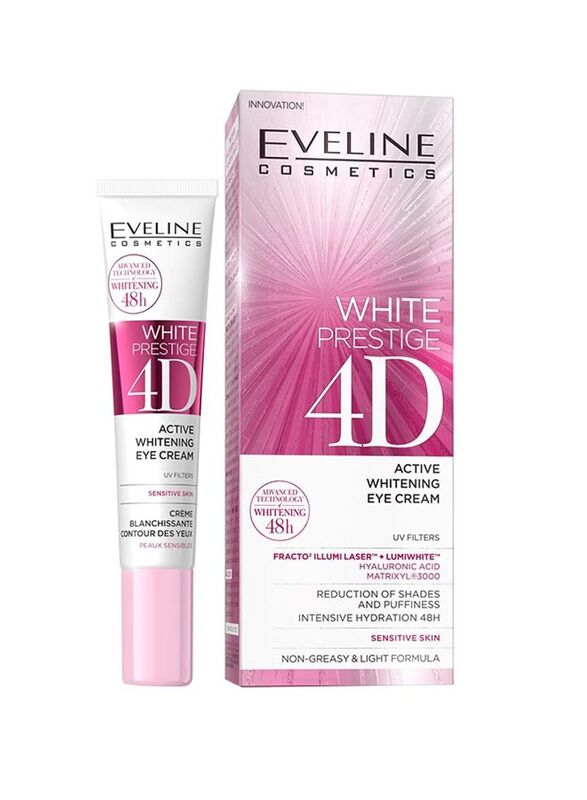 Eveline White Prestige 4D Active Whitening Eye Cream, 20ml