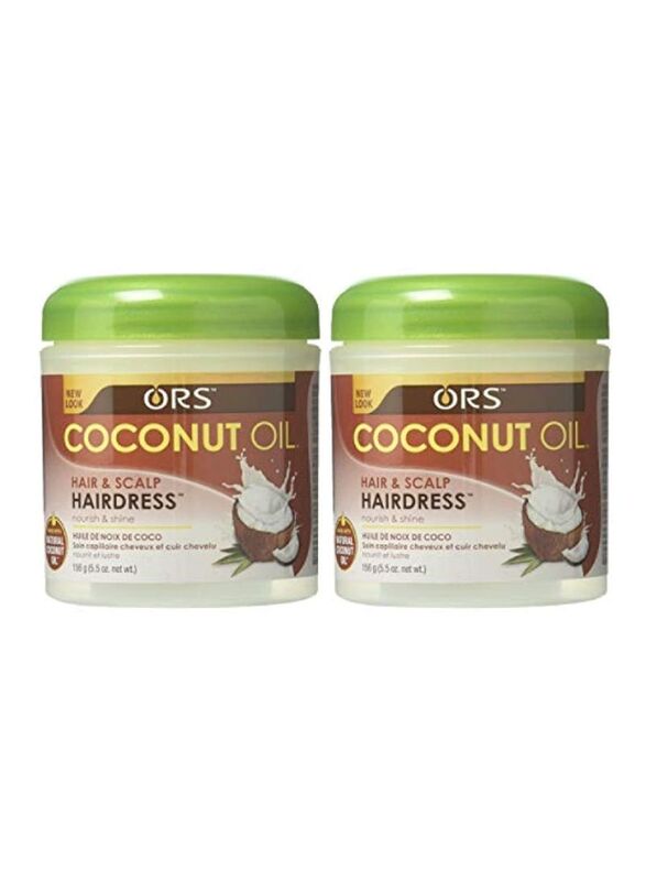 Organic Root (ORS) Coconut Oil Hair And Scalp Hairdress, 2 Pieces x 156g