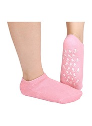 Pritty Moisturizing Spa Gel Socks for Women, 1 Pair, Pink