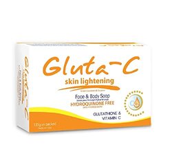 Gluta C Skin Lightening Face and Body Soap with Vitamin C, 135g