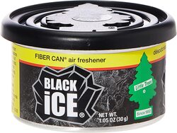Little Trees 30gm Fiber Can-Black Ice Car Air Freshener