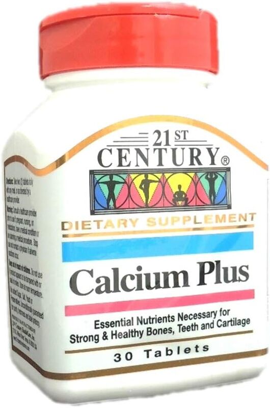 21ST CENTURY CALCIUM PLUS, TABLETS 30'S