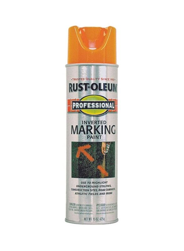 Rust-Oleum Professional Marking Paint Spray, 425gm, Orange