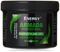 Energy Cosmetics Armada Hair Styling Gel Green Extreme Hold  500 Ml