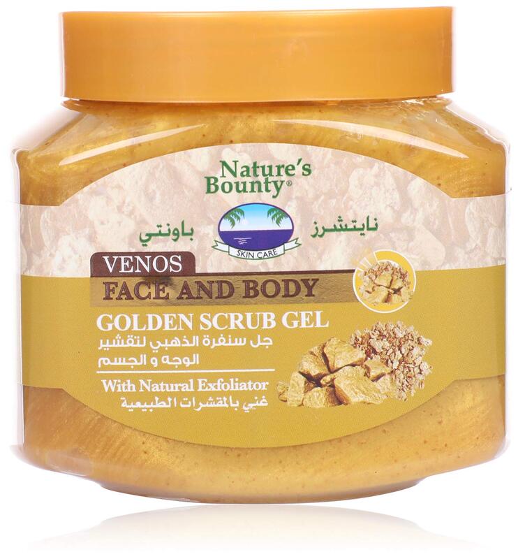 Natures Bounty Venos Face & Body Scrub Gold 300 Ml