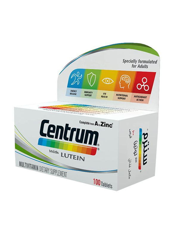 Centrum with Lutein, 100 Tablets