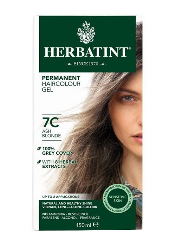 

Herbatint Permanent Hair Color Gel, 150ml, 7C Ash Blonde