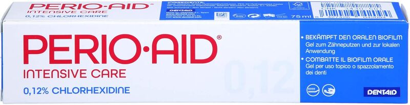 PERIO AID INTENSIVE CARE 0.12% GE0L TOOTHPASTE 75ML