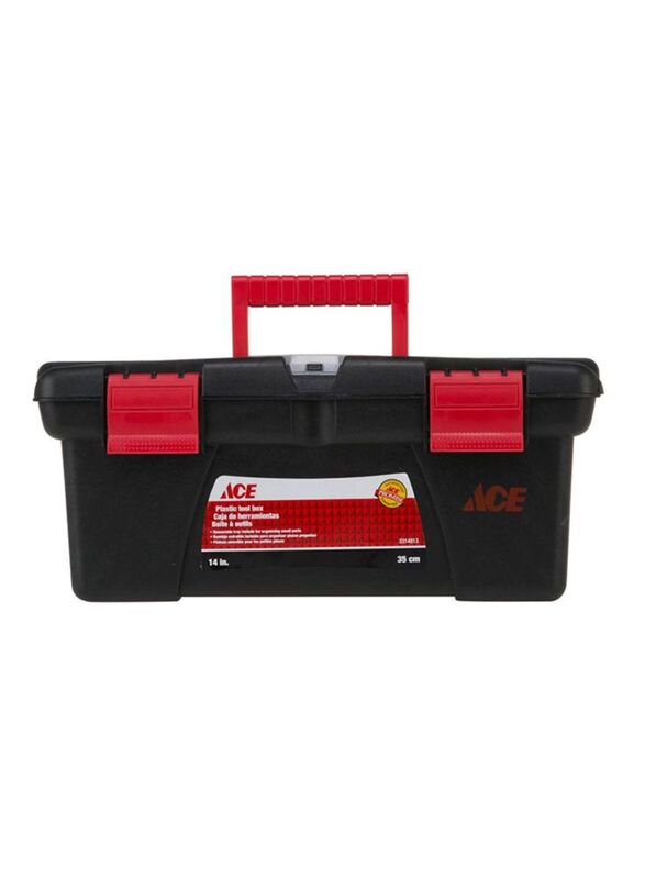 Ace 55 x 36cm Tool Box, Black/Red