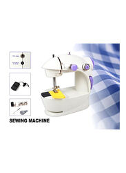 Multifunctional Two Speed Control Mini Sewing Machine, White
