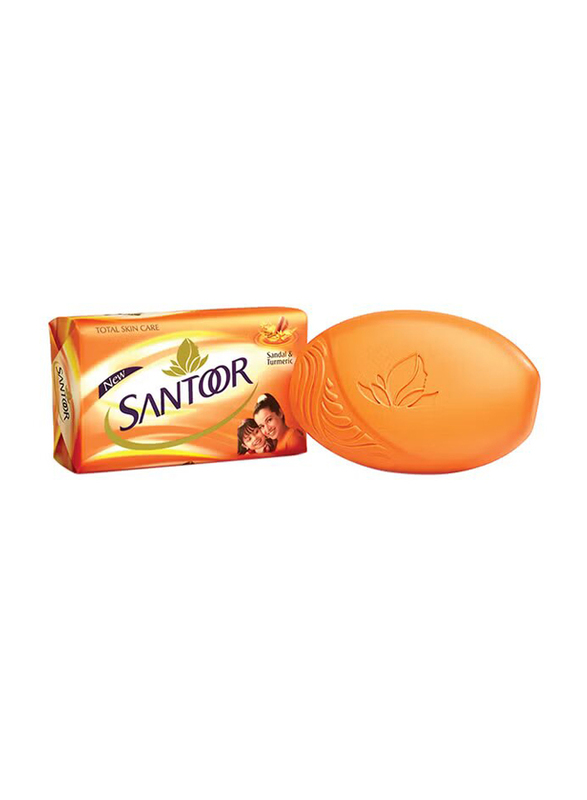 Santoor Sandal & Turmeric Soap Bar, 125gm
