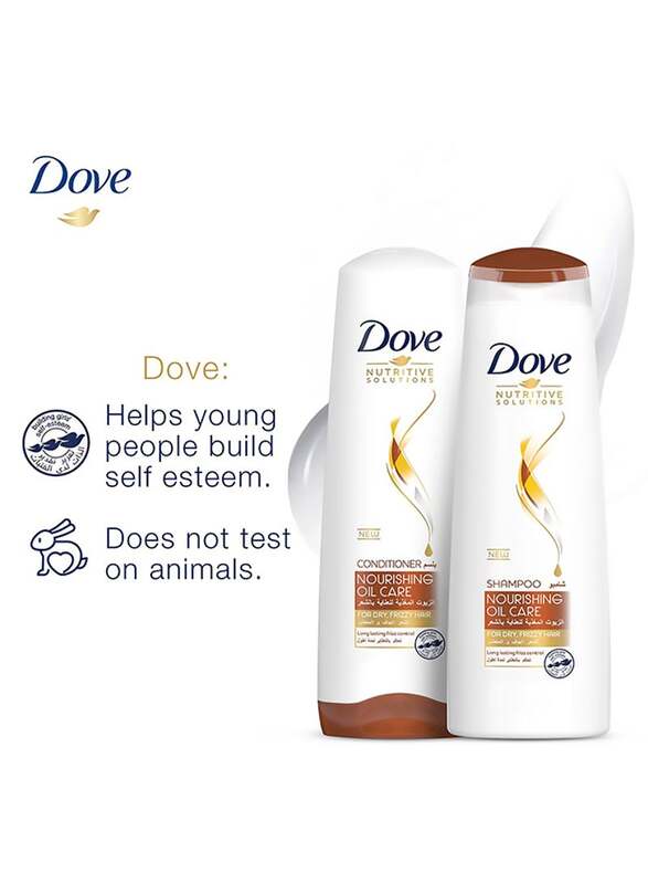 Dove Shampoo Nourishing Oil for All Hair Types, 400ml