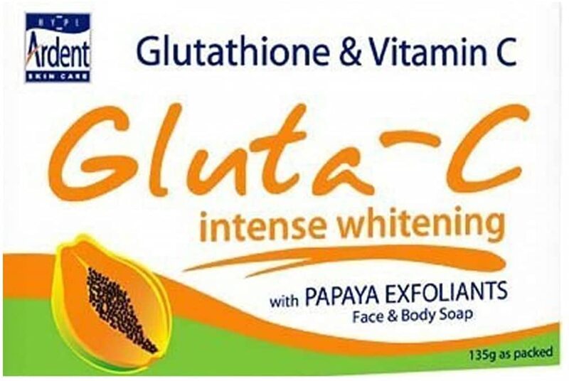 Gluta C Papaya Whitening Bar Soap with Glutathione & Vitamin C, 3 x 135g