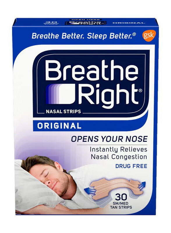 

Breathe Right Congestion Relief Nasal Strips, 30 Strips