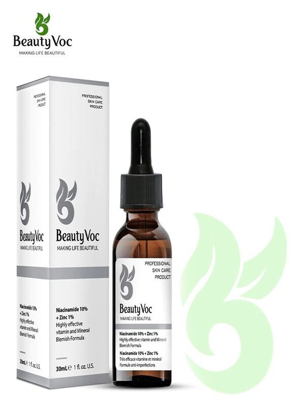 Niacinamide 10% + Zinc 1% Serum for Balanced and Clarified Complexion with Vitamin B3 and Zinc to Minimize Pores, Regulate Oil, Enhance Skin Tone, Blemish Reduction and Radiant Skin, 30ml