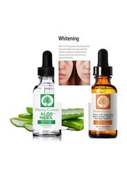 Pretty Cowry Aloe Vera & Vitamin C Facial Serum Set, 2 x 30ml