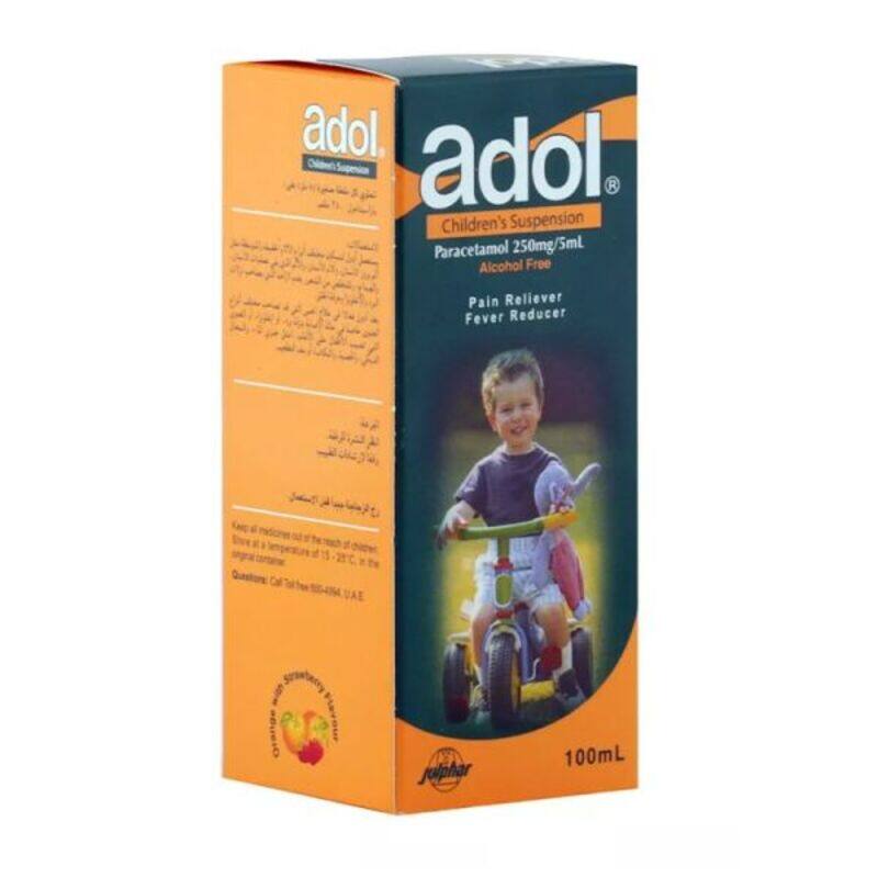 

Generic ADOL 250 MG/5 ML SYRUP 100 ML