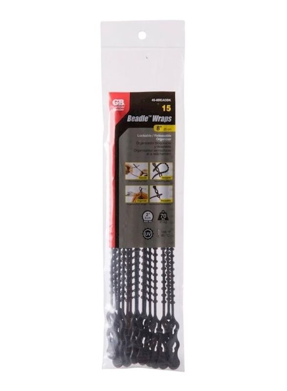 

Gardner Bender 15 Piece Beaded Cable Ties, Black