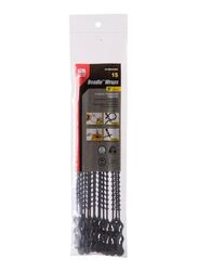 Gardner Bender 15 Piece Beaded Cable Ties, Black