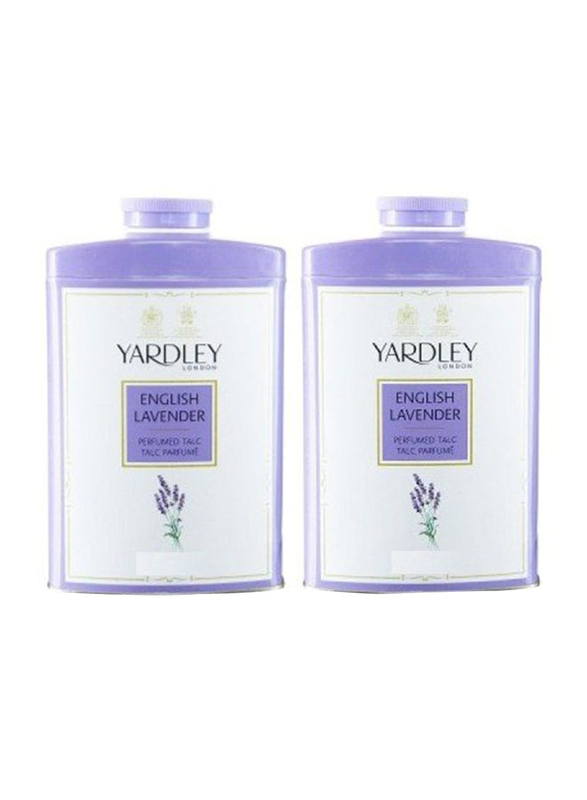 Yardley English Lavender Perfumed Talcum Powder, 2 x 250gm