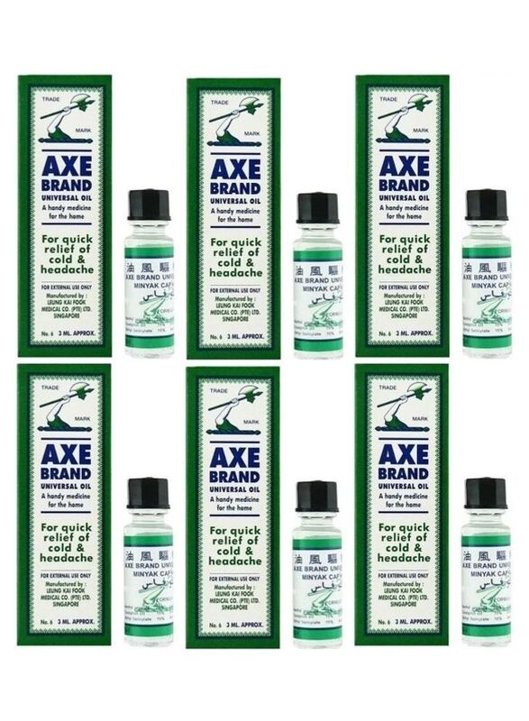 Axe Quick Relief for Cold & Headache, 6 x 3ml