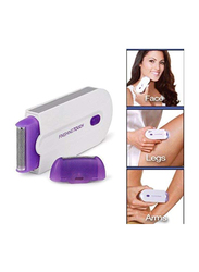 Finishing Touch Yes Ladies Electric Shaver Trimmer, White/Purple