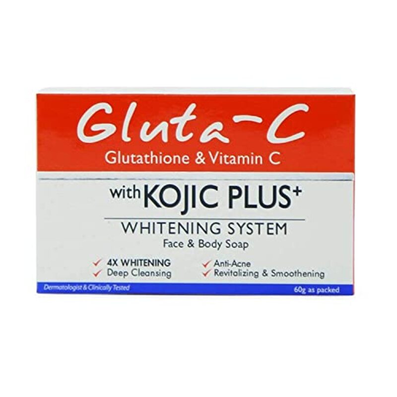 Gluta C Kojic Plus Whitening System Face & Body Soap, 60g