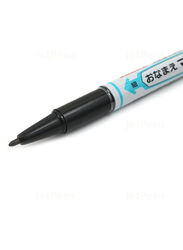 Zebra Twin Tip Permanent Marker, Black