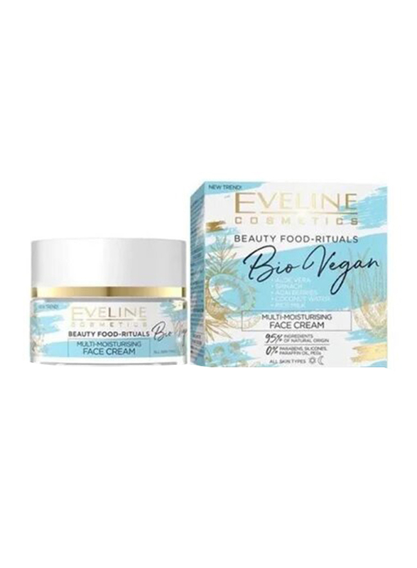 Eveline Beauty Food-Rituals Bio Vegan Multi-Moisturizing Face Cream, 50ml