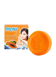 Mena Herbal Papaya Cooling Formular Lightening & Refresh Soap Bar, 150gm