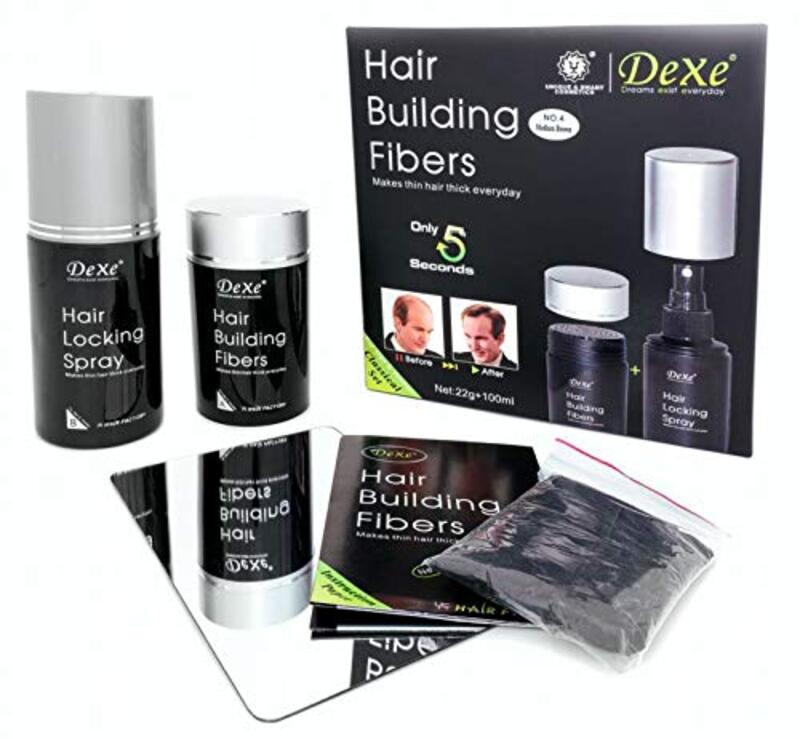 Dexe Hair Building Fibers, Brown, 22g