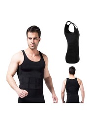 Slim'N Lift Men Slimming Body Shaper Vest, XL, Black