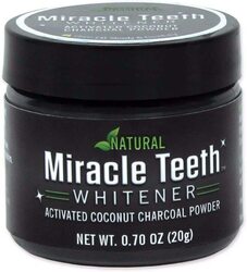 Miracle Teeth Whitener with Activated Coconut Charcoal Powder, 20g