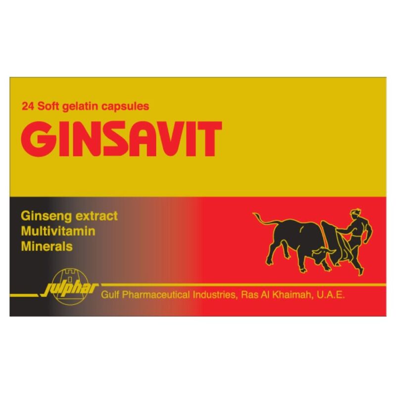 Ginsavit Soft Gelatin Capsules 24's