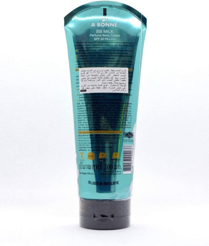 A Bonne 3-in-1 BB Milk Perfume Body Cream, SPF 30+, 200ml