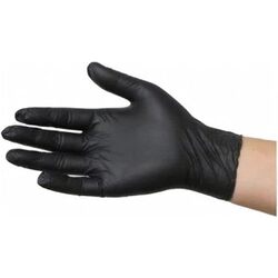 Diva Black Latex Gloves  Large  100 Pcs