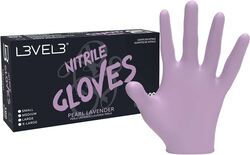 L3VEL3 Gloves Nitrile  Lavender  Medium  1x100