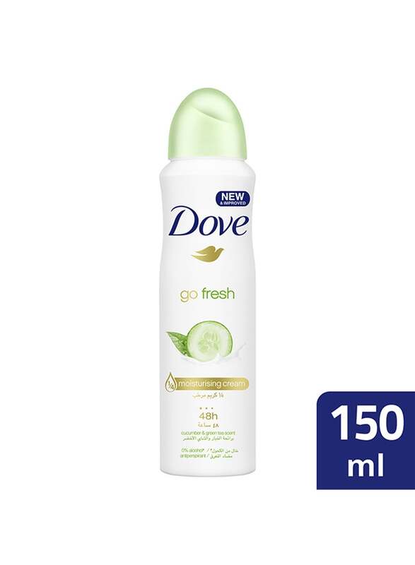 Dove Go Fresh Women Antiperspirant Deodorant Spray with Cucumber And Green Tea, 150ml