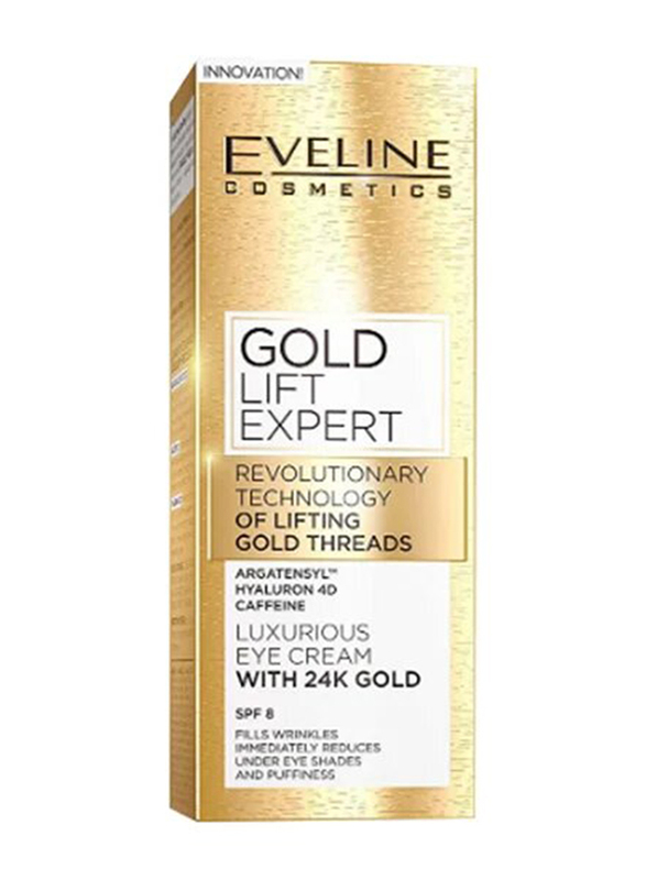 Eveline SPF 8 Gold Lift Expert Eye Cream, 15ml