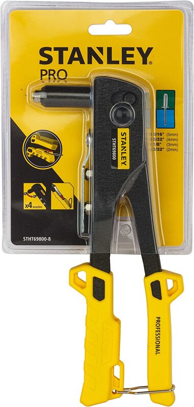 Stanley Heavy Duty Riveter Set, THT69800-8, Yellow