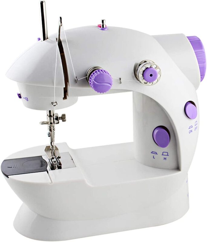 Haitral Mini Portable Household Sewing Machine, Purple