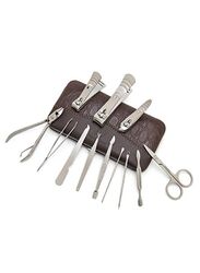 QQCUTE 12-Piece Manicure and Pedicure Set, Silver