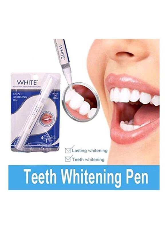 Dazzling White Teeth Whitening Pen, White/Clear