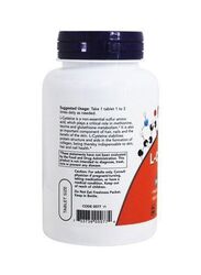 Now Foods L-Cysteine Structural Support Dietary Supplement, 100 Tablets