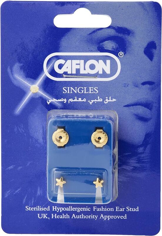 Caflon Singles Shapes Stone Heart April Gold Plated Earring 1Pc