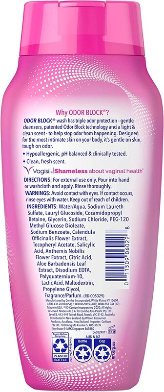 Vagisil Odor Block Daily Intimate Wash for Women, 3 x 12oz