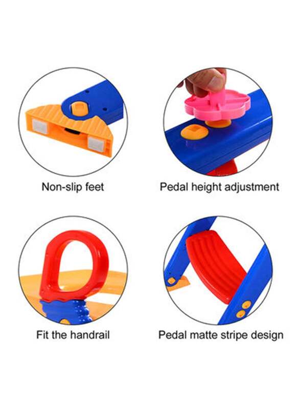 Portable Folding Trainer Toilet Potty Training Ladder Children Chair, Multicolour