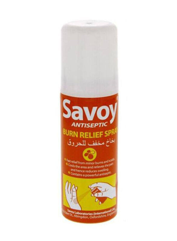 Savoy Antiseptic Burn Relief Spray, 50ml