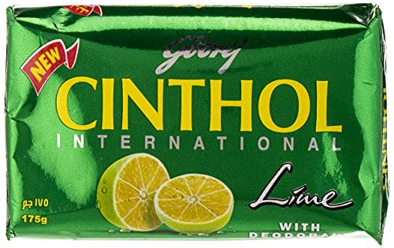 

Godrej Cinthol Lime Bar Soap with 99.9% Germ Protection & Deodorant, 175g