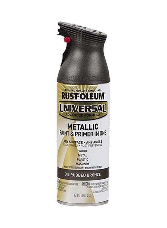 Rust-Oleum Universal Premium Metallic Oil Rubbed Bronze Paint, 312gm, Brown